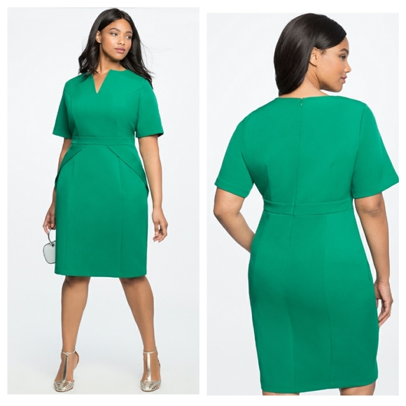 Eloquii Dresses & Skirts - V Neck Sheath Dress